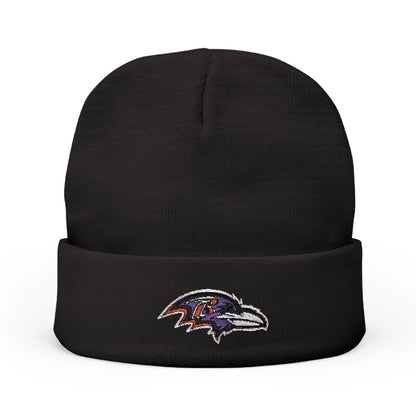 Embroidered Baltimore Ravens Knit Beanie