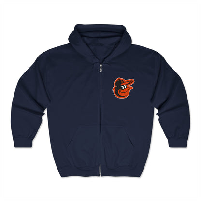 Baltimore Orioles Bird Zip-Up Hoodie