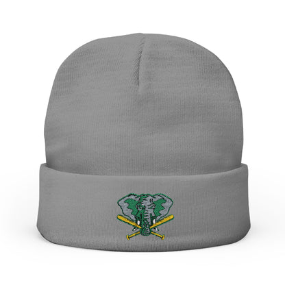 Embroidered Oakland Athletics Elephant Head Knit Beanie