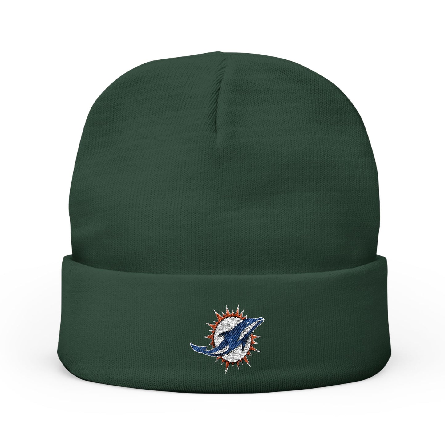 Embroidered Miami Dolphins Knit Beanie