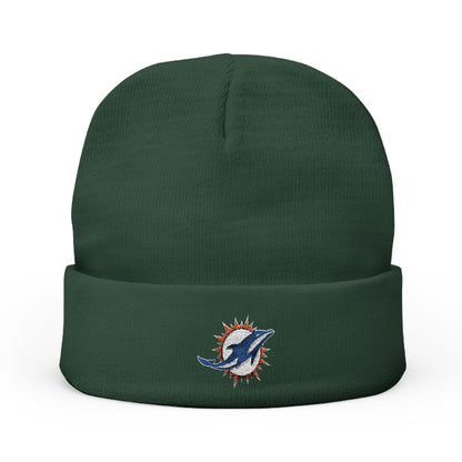 Embroidered Miami Dolphins Knit Beanie