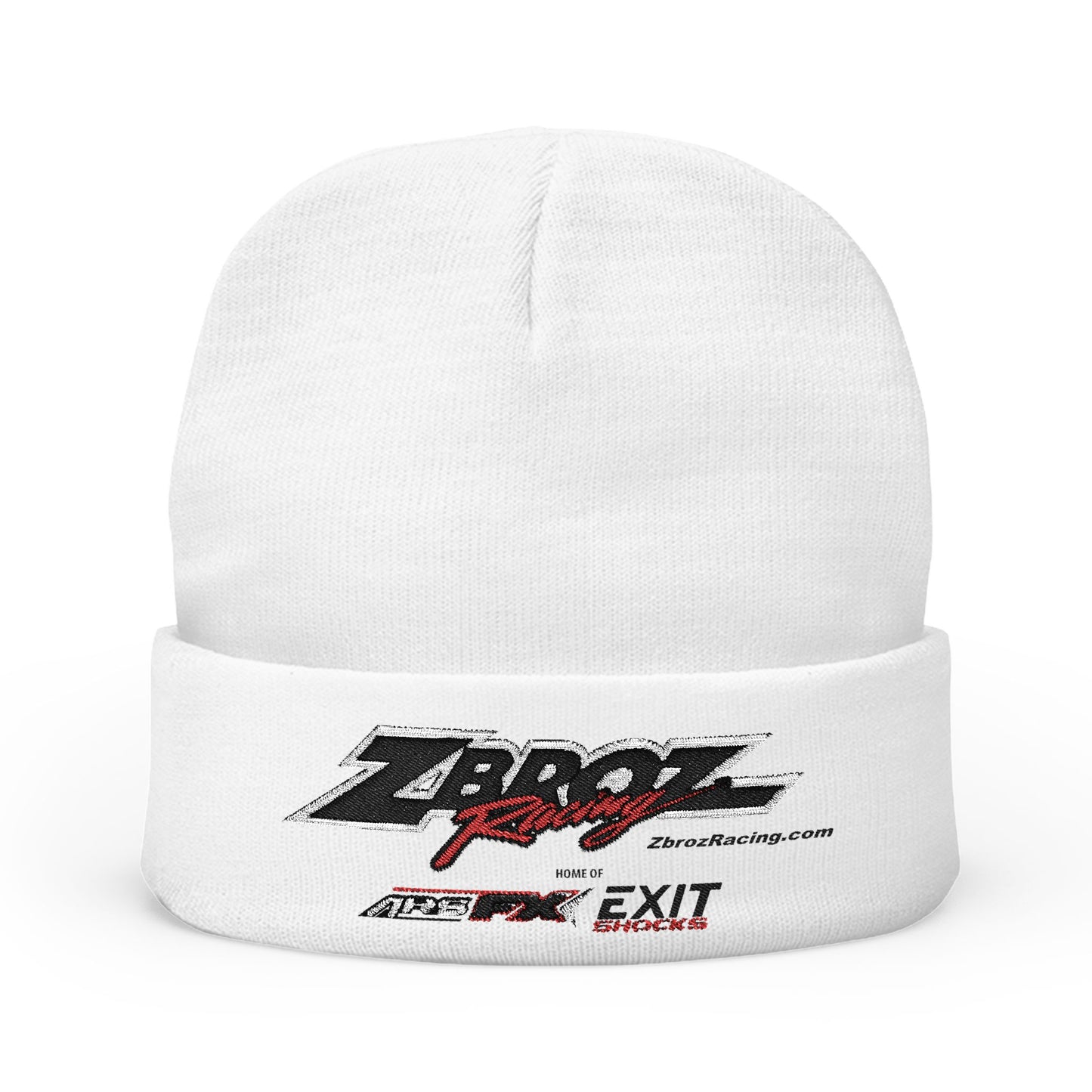 Embroidered ZBROS Racing Knit Beanie