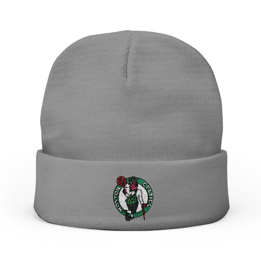 Embroidered Celtics Knit Beanie