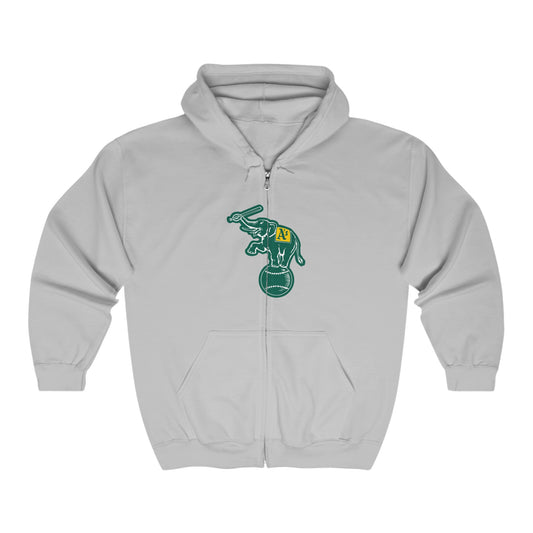 Oakland Athletics Elephant Zip-Up Hoodie