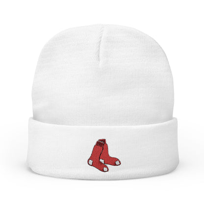 Embroidered Boston Red Sox Knit Beanie