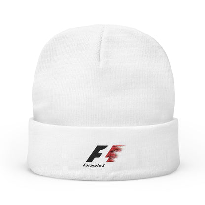 Embroidered Formula One Racing Knit Beanie