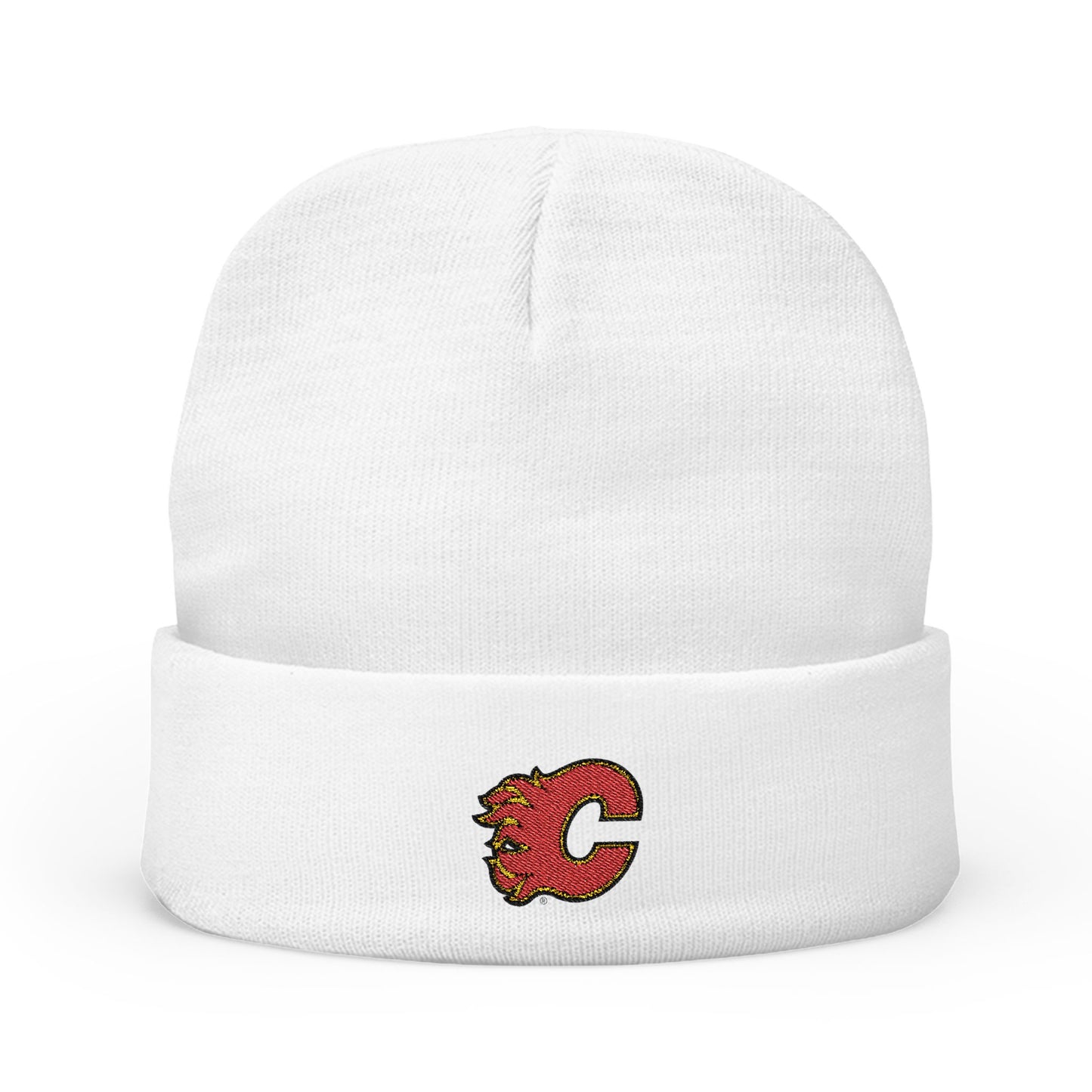 Embroidered Calgary Flames Knit Beanie