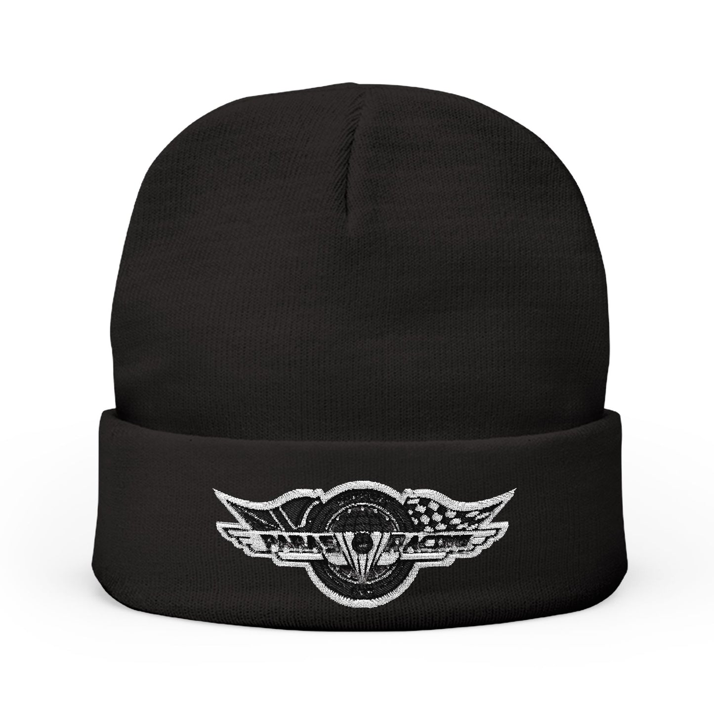 Embroidered Paras Racing Knit Beanie