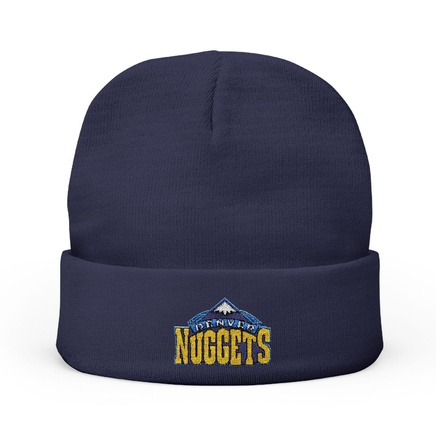 Embroidered Denver Nuggets Knit Beanie