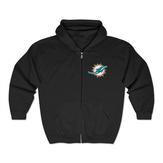 Miami Dolphins Zip-Up Hoodie