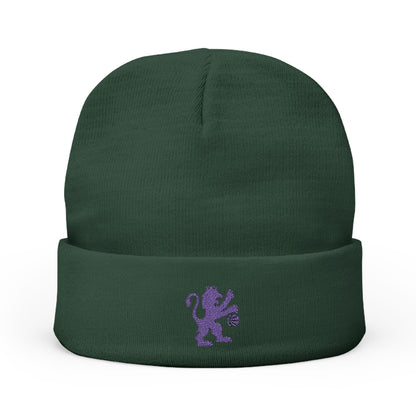 Embroidered Sacramento Kings Lion Knit Beanie