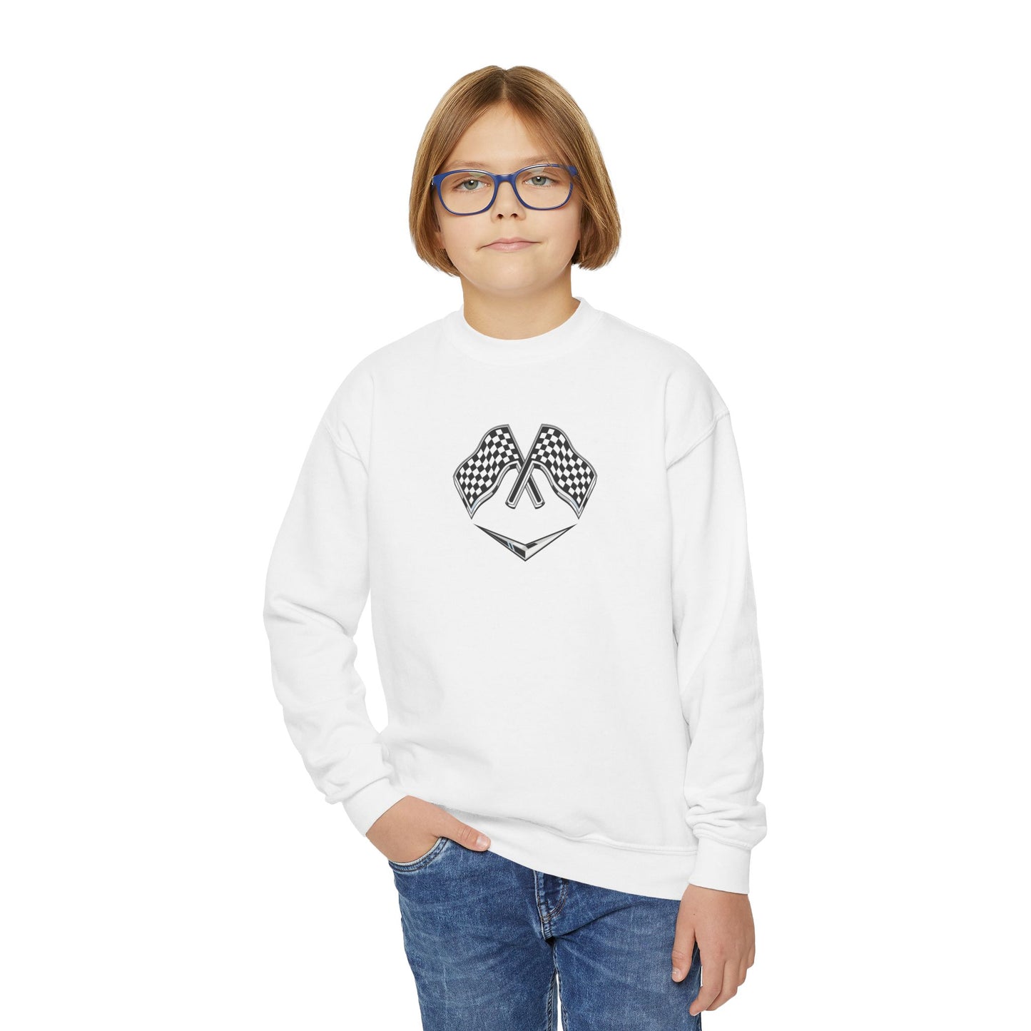 Racing Flags F1 Racing Banner Youth Sweatshirt