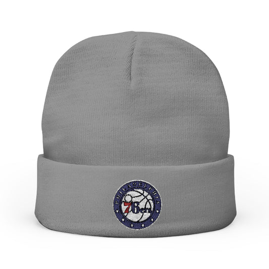 Embroidered Philadelphia 76ers Knit Beanie