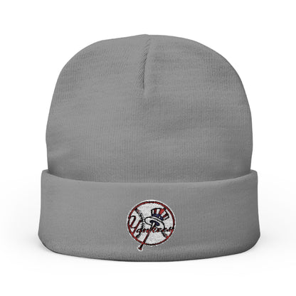 Embroidered New York Yankees Knit Beanie