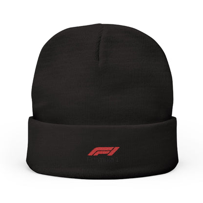 Embroidered Mercedes AMG Petronas F1 Logo Knit Beanie