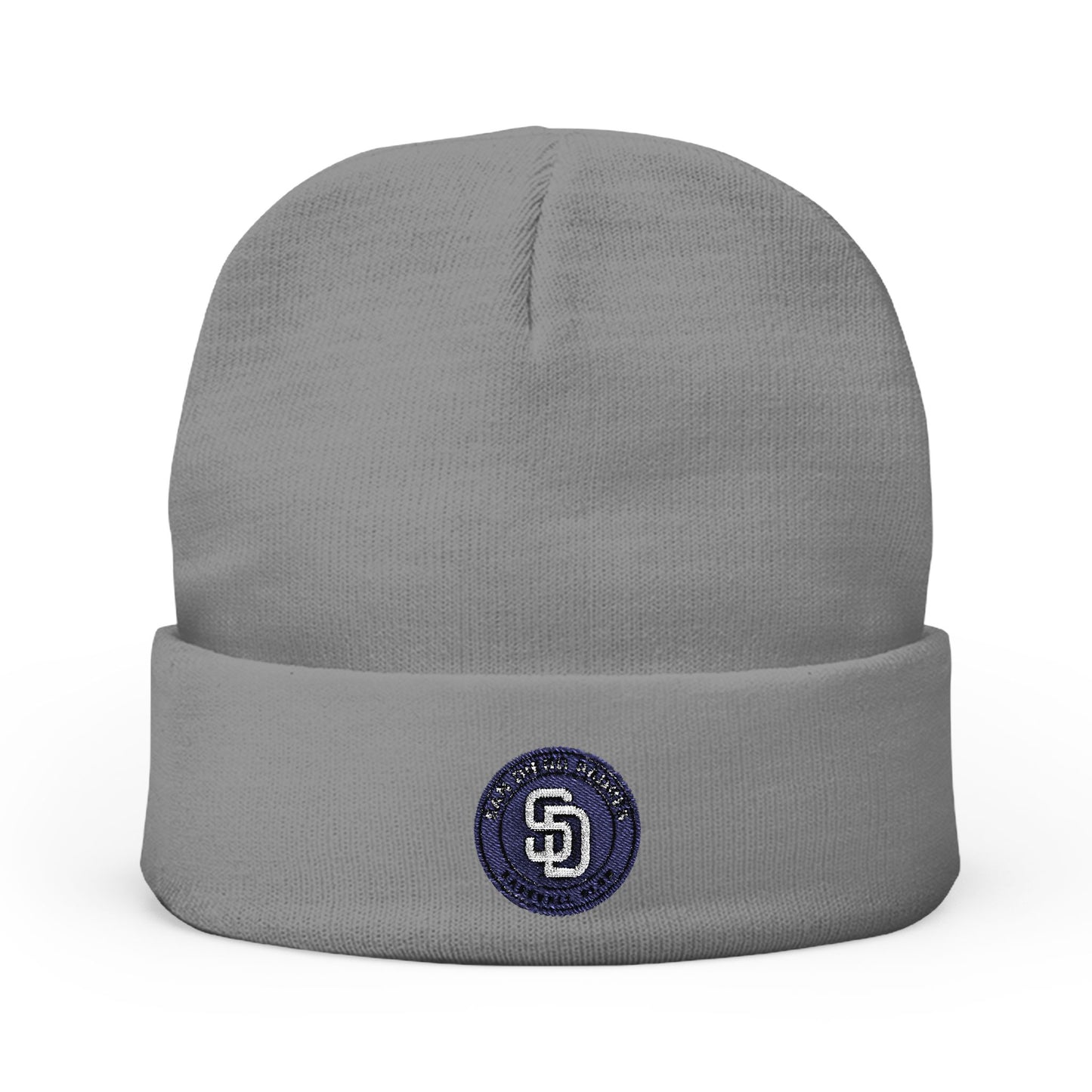 Embroidered San Diego Padres Circle Knit Beanie