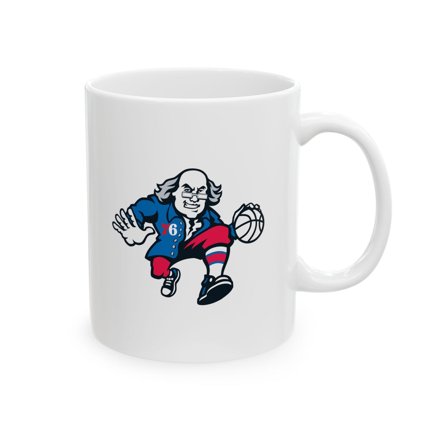 Philadelphia 76ers Ben Franklin Ceramic Mug