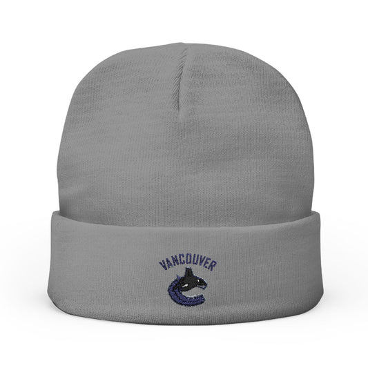 Embroidered Vancouver Canucks Knit Beanie