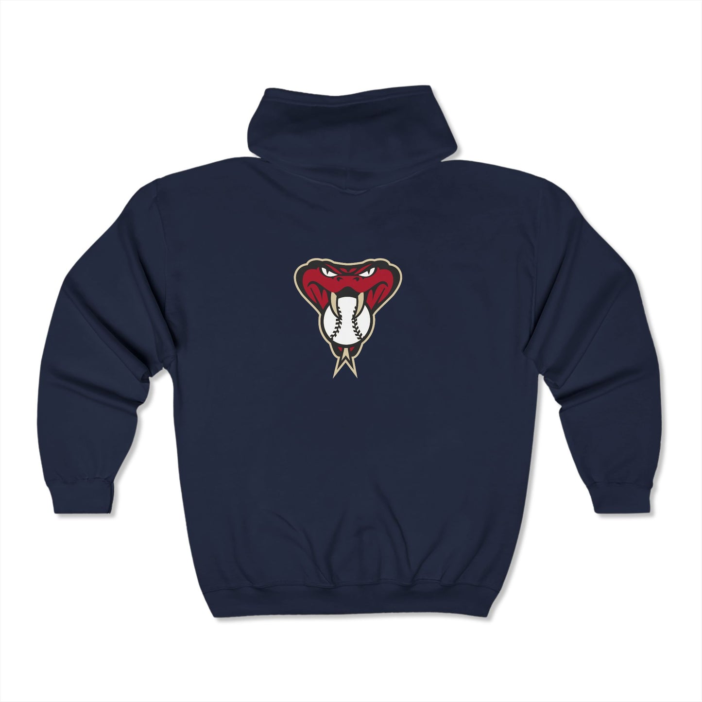 Arizona Diamond Backs Snake Zip-Up Hoodie