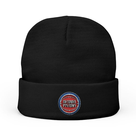 Embroidered Detroit Pistons Knit Beanie