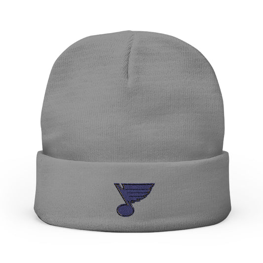 Embroidered St Louis Blues Knit Beanie