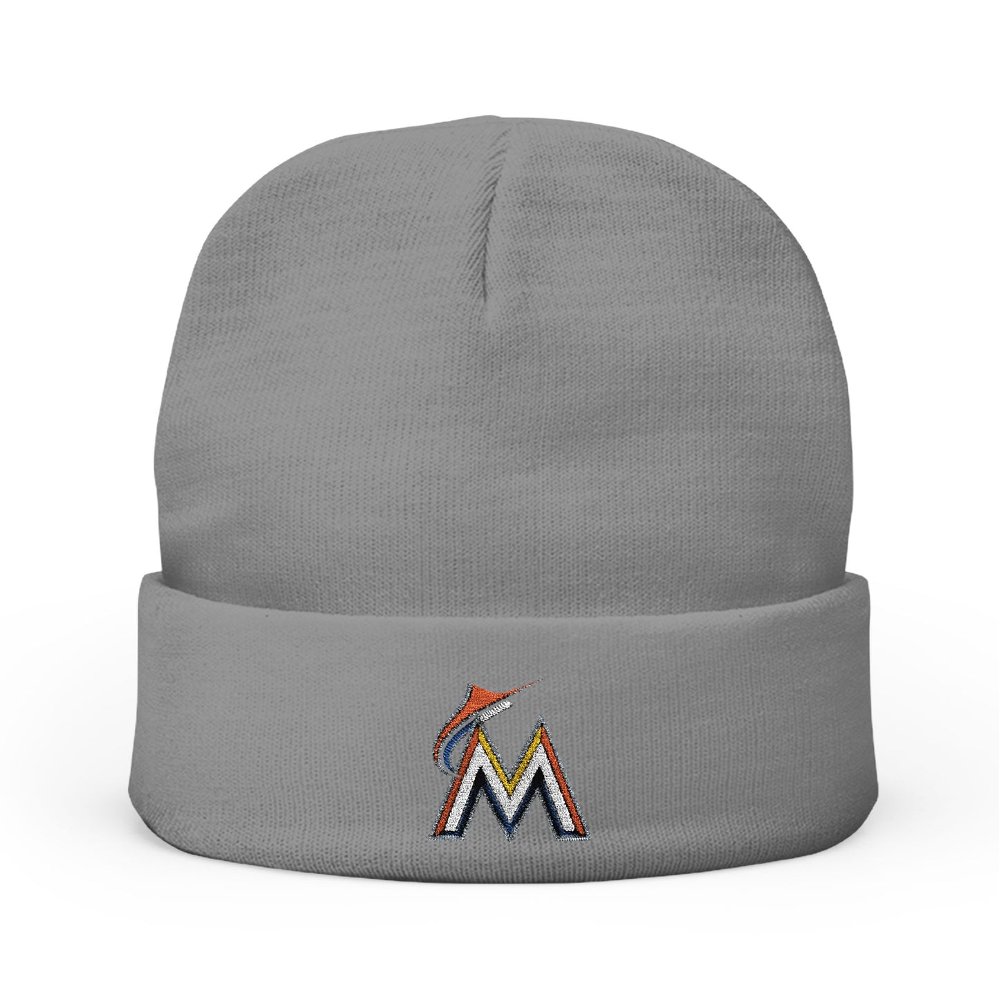 Embroidered Miami Marlins Knit Beanie