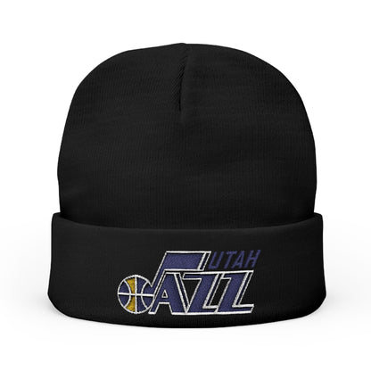 Embroidered Utah Jazz Knit Beanie