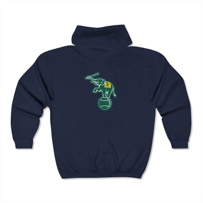 Oakland Athletics Elephant Zip-Up Hoodie