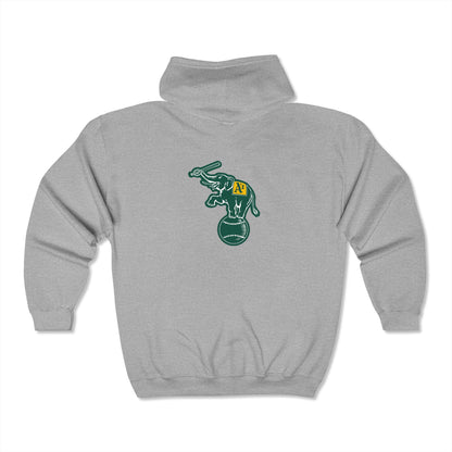 Oakland Athletics Elephant Zip-Up Hoodie