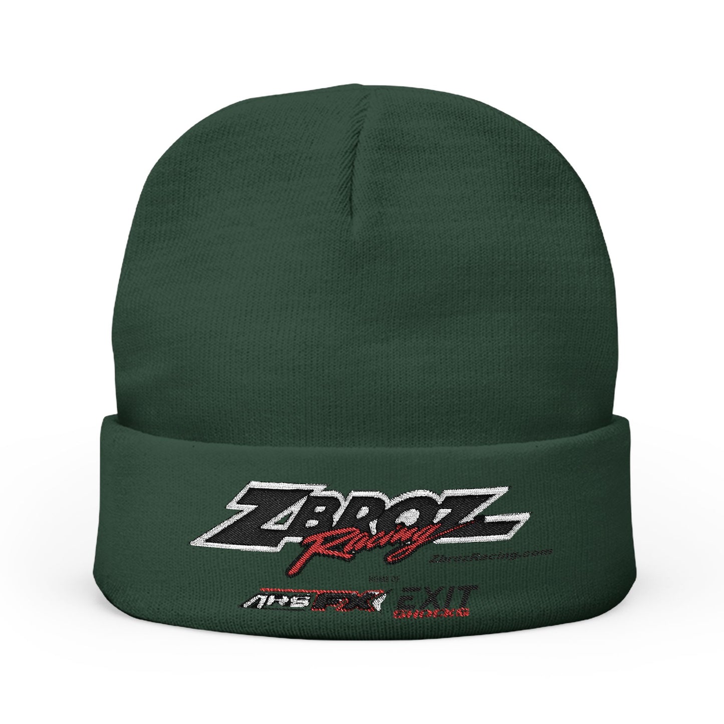 Embroidered ZBROS Racing Knit Beanie