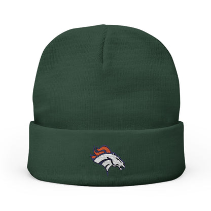 Embroidered Denver Broncos Knit Beanie