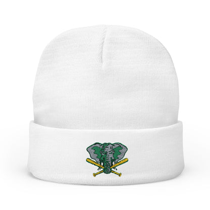 Embroidered Oakland Athletics Elephant Head Knit Beanie