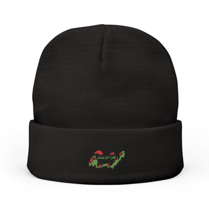 Embroidered Kawasaki Racing Knit Beanie