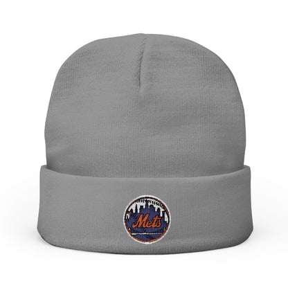 Embroidered New York Mets Knit Beanie