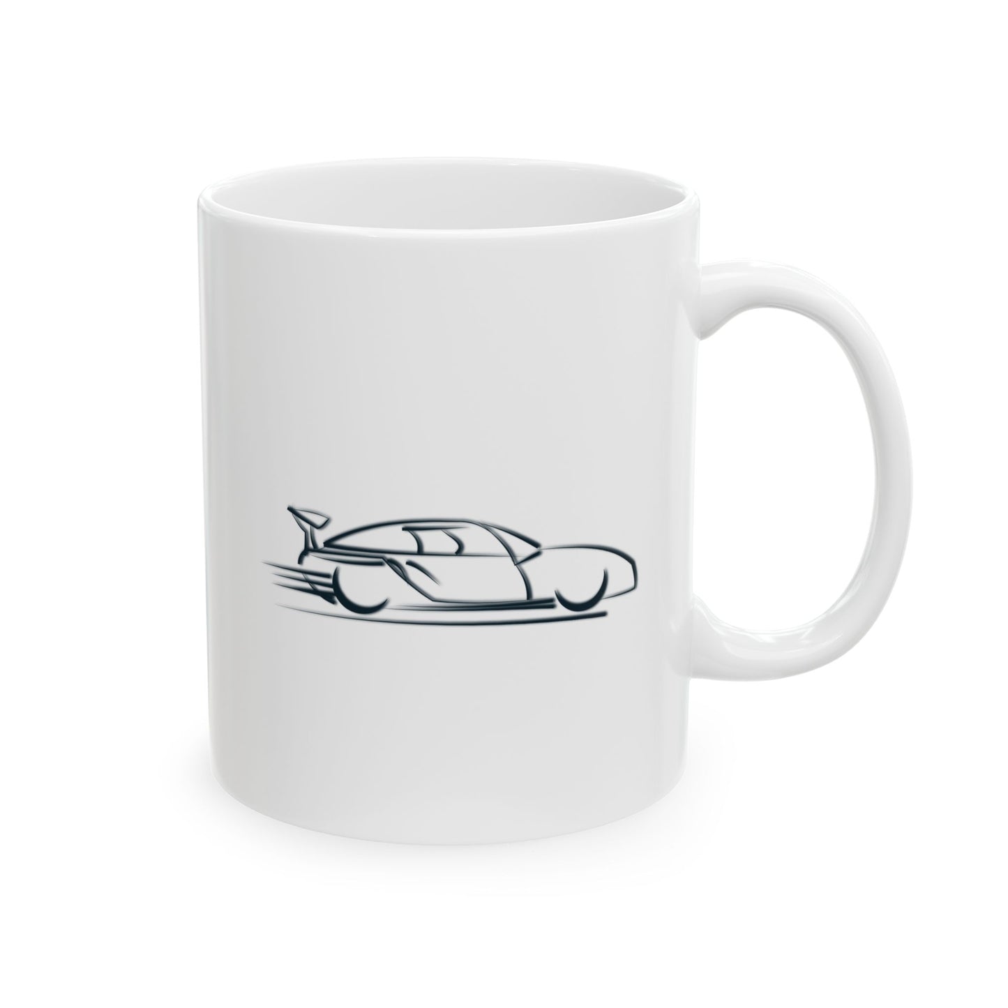 Race Car Ceramic Mug