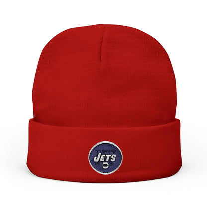 Embroidered New York Jets Knit Beanie