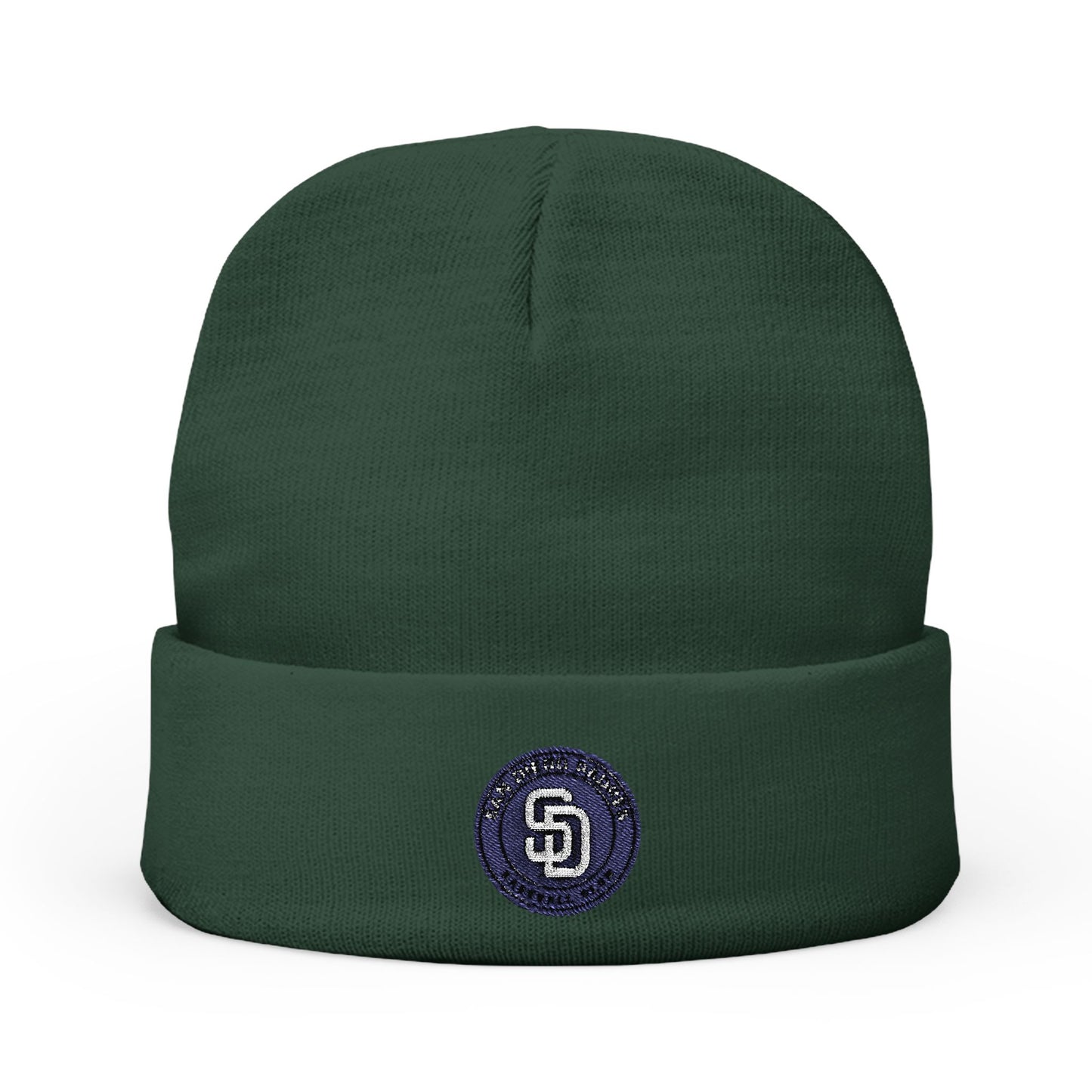 Embroidered San Diego Padres Circle Knit Beanie