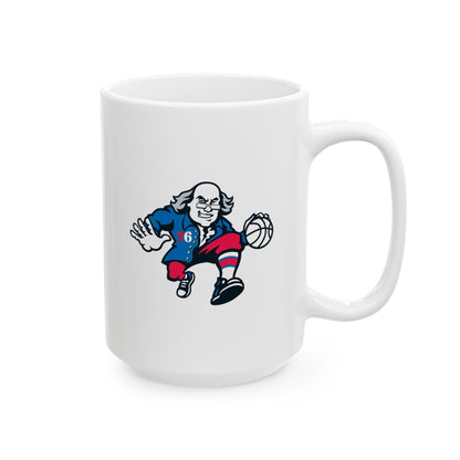 Philadelphia 76ers Ben Franklin Ceramic Mug