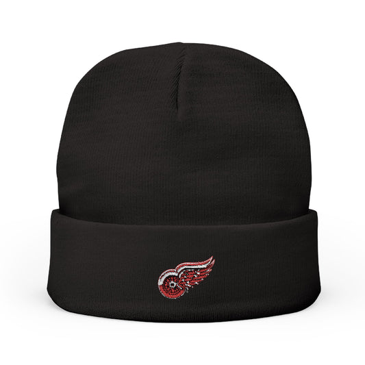 Embroidered Detroit Red Wings Knit Beanie