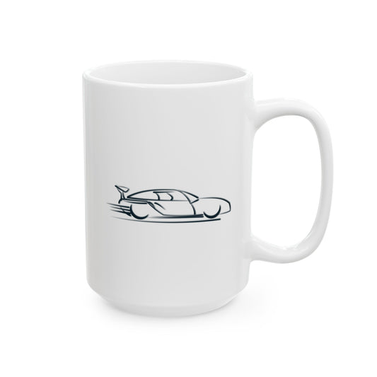 Race Car Ceramic Mug