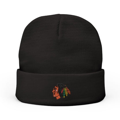 Embroidered Chicago Blackhawks Knit Beanie