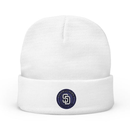 Embroidered San Diego Padres Circle Knit Beanie