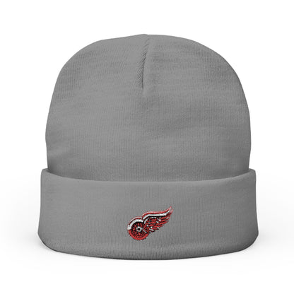 Embroidered Detroit Red Wings Knit Beanie