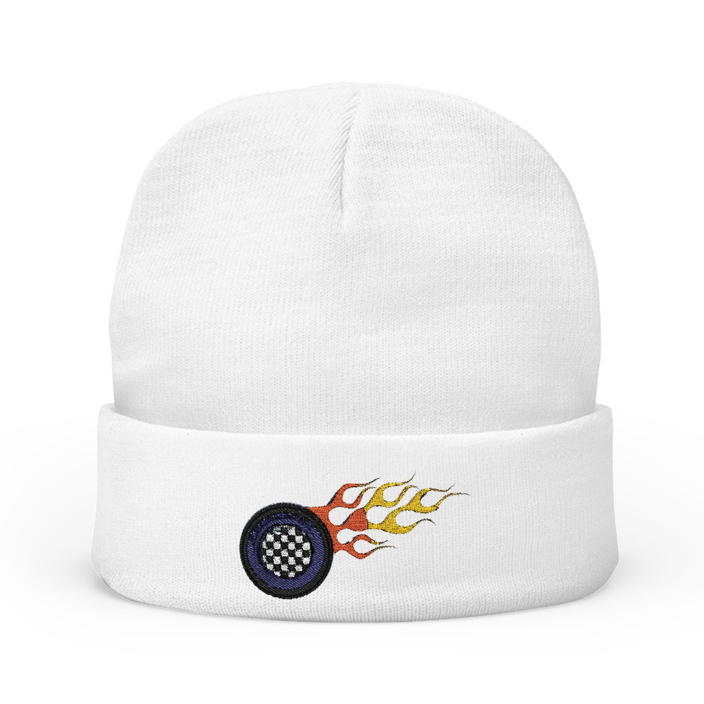 Embroidered Hot Wheels Knit Beanie