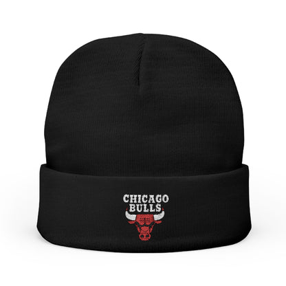 Embroidered Chicago Bulls Knit Beanie