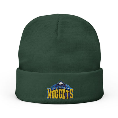 Embroidered Denver Nuggets Knit Beanie