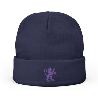 Embroidered Sacramento Kings Lion Knit Beanie