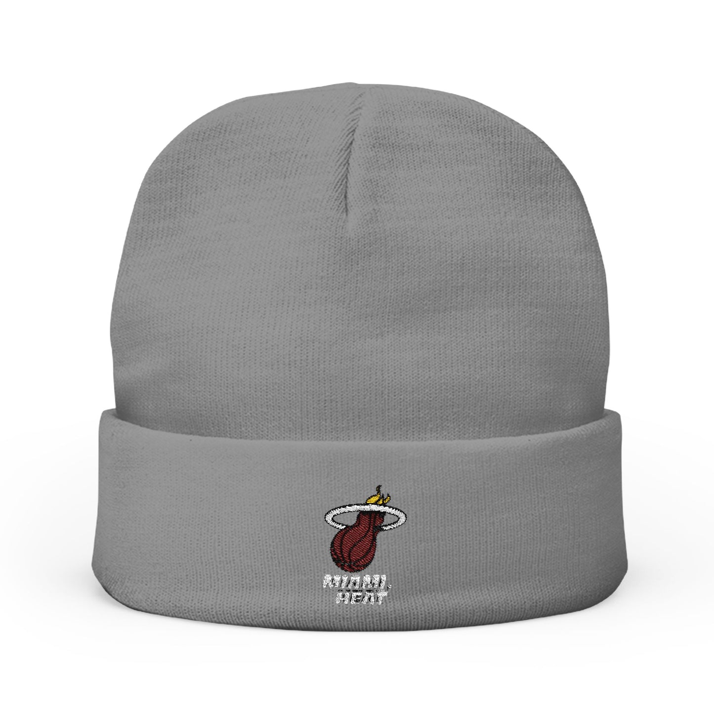 Embroidered Miami Heat Knit Beanie