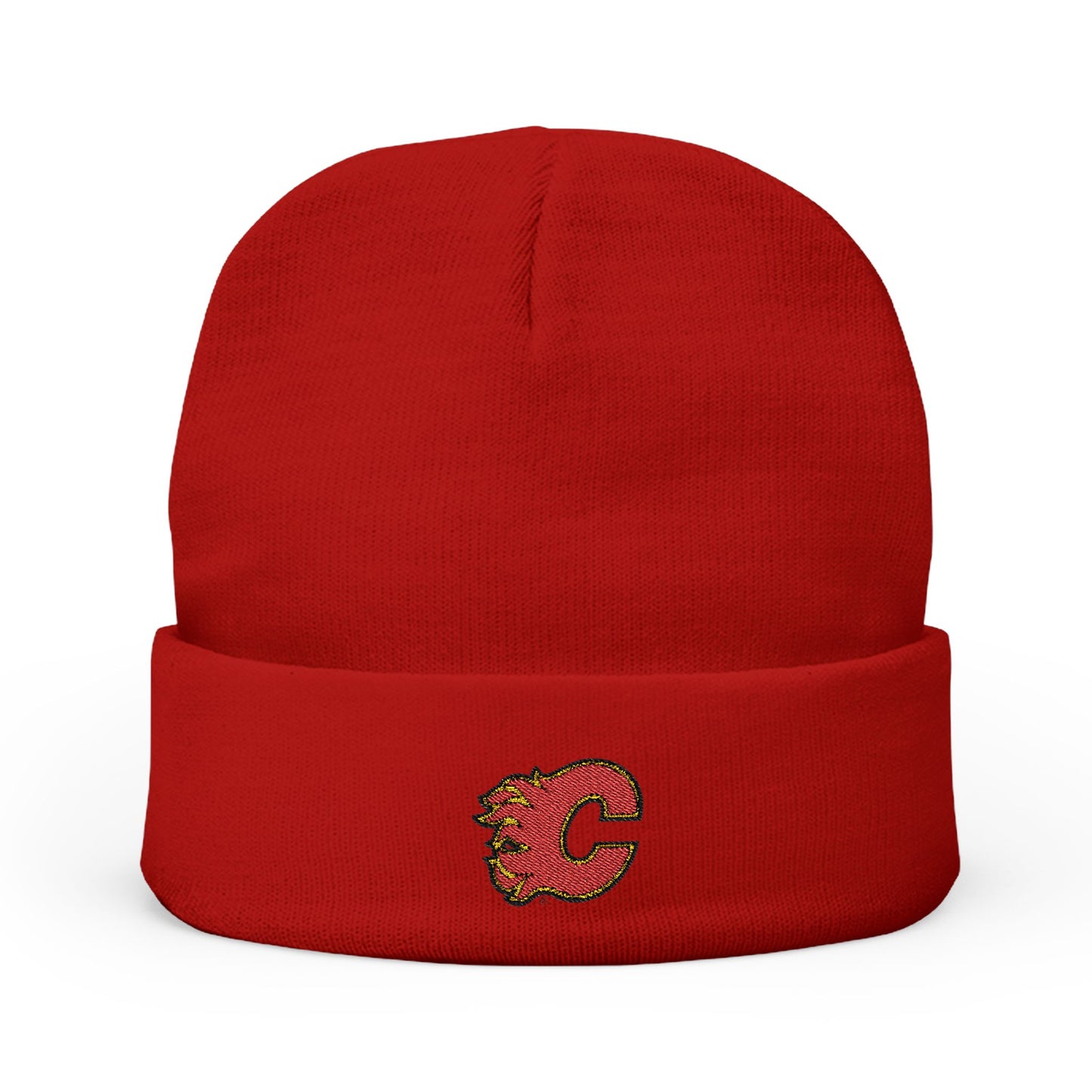 Embroidered Calgary Flames Knit Beanie