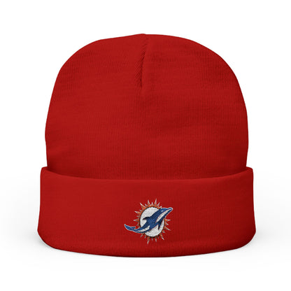 Embroidered Miami Dolphins Knit Beanie